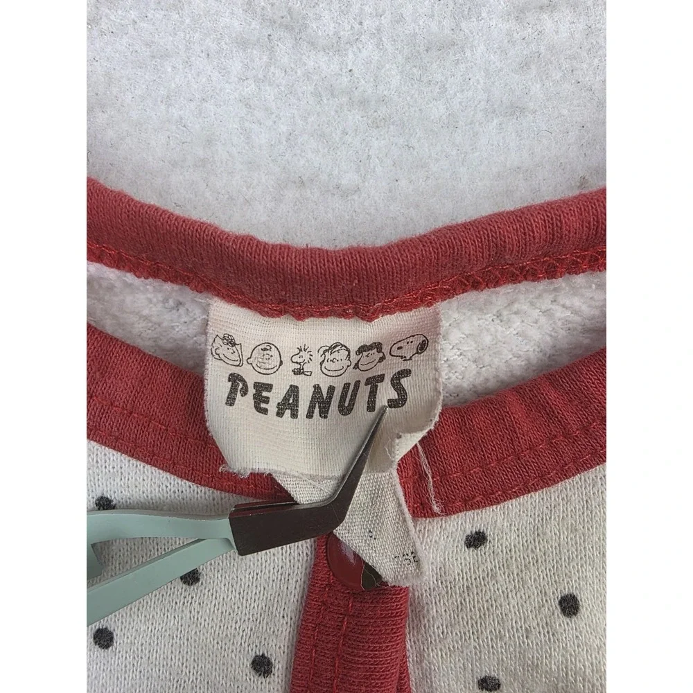 Vintage Peanuts Gang Label Button Shirt‎ Bunny Balloon Toddler Polka Dots Snoopy